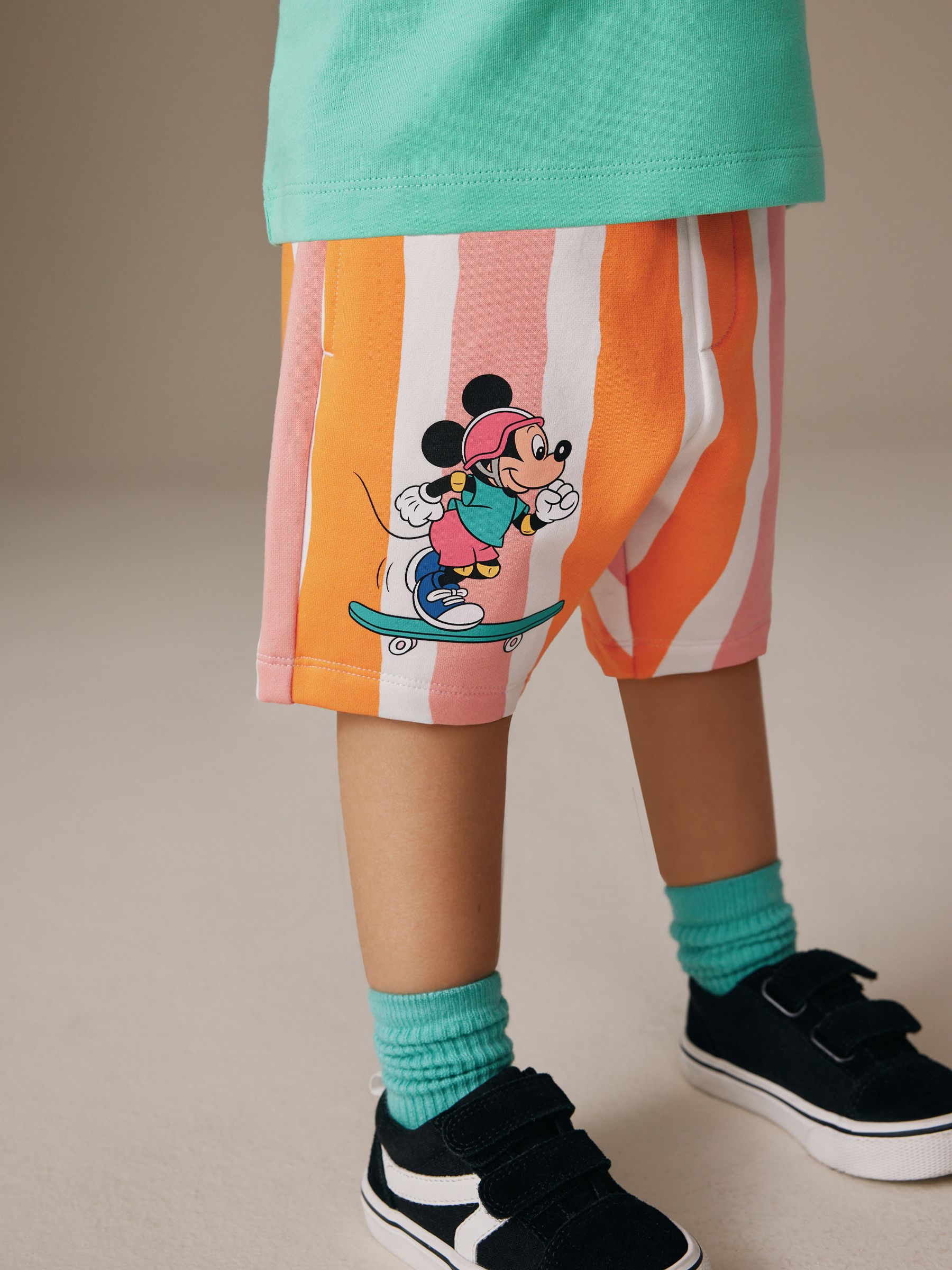 Green/Orange Mickey Mouse T-Shirt and Shorts Set (3mths-8yrs) image 4