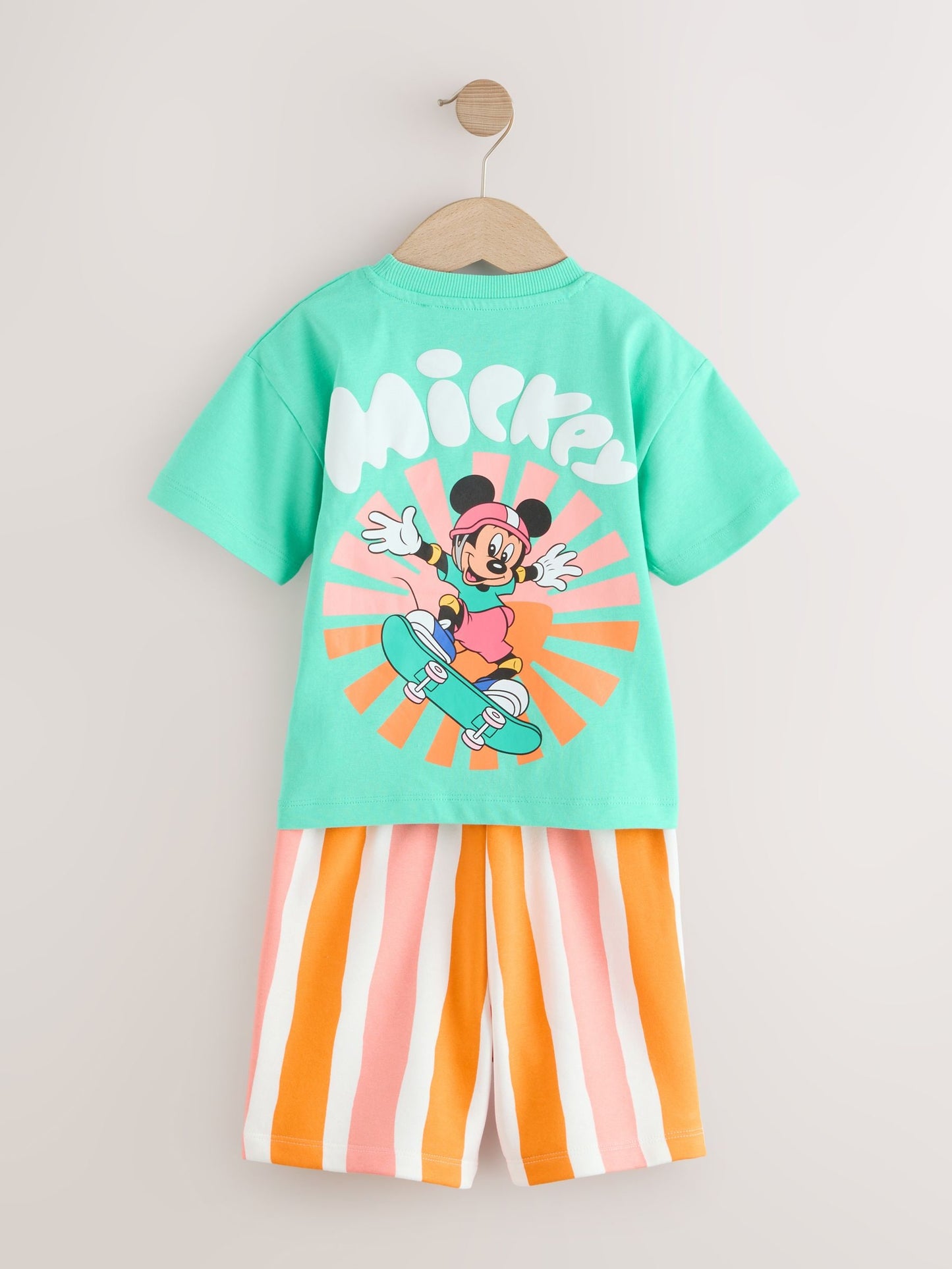 Green/Orange Mickey Mouse T-Shirt and Shorts Set (3mths-8yrs) image 7