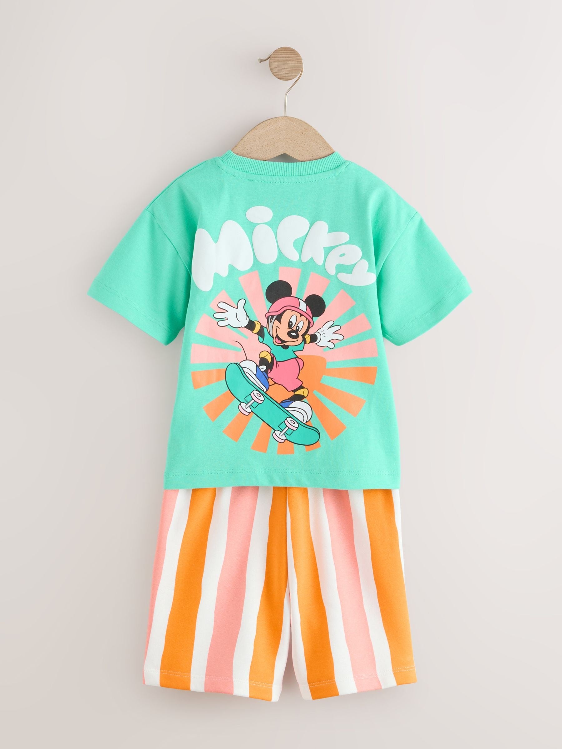 Green/Orange Mickey Mouse T-Shirt and Shorts Set (3mths-8yrs) image 7