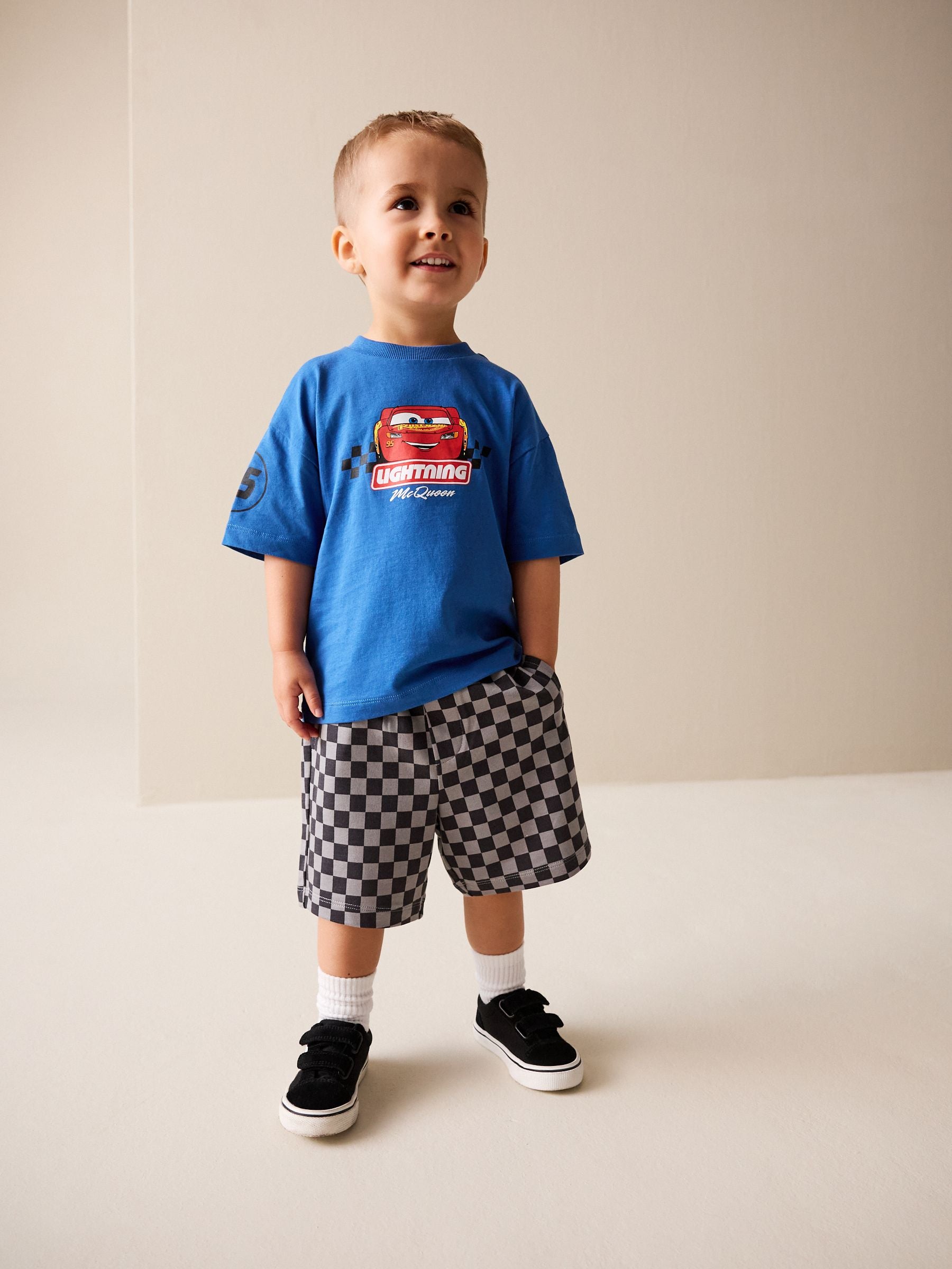 Blue Disney Cars T-Shirt and Shorts Set (9mths-8yrs) image 3