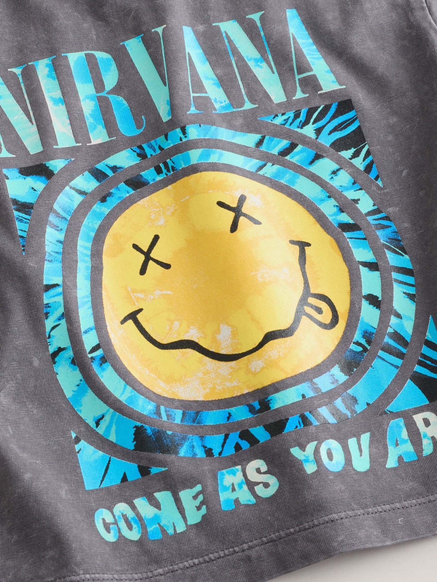 Nirvana Grey Short Sleeve Band Graphic T-Shirt (3mths-8yrs) image 6