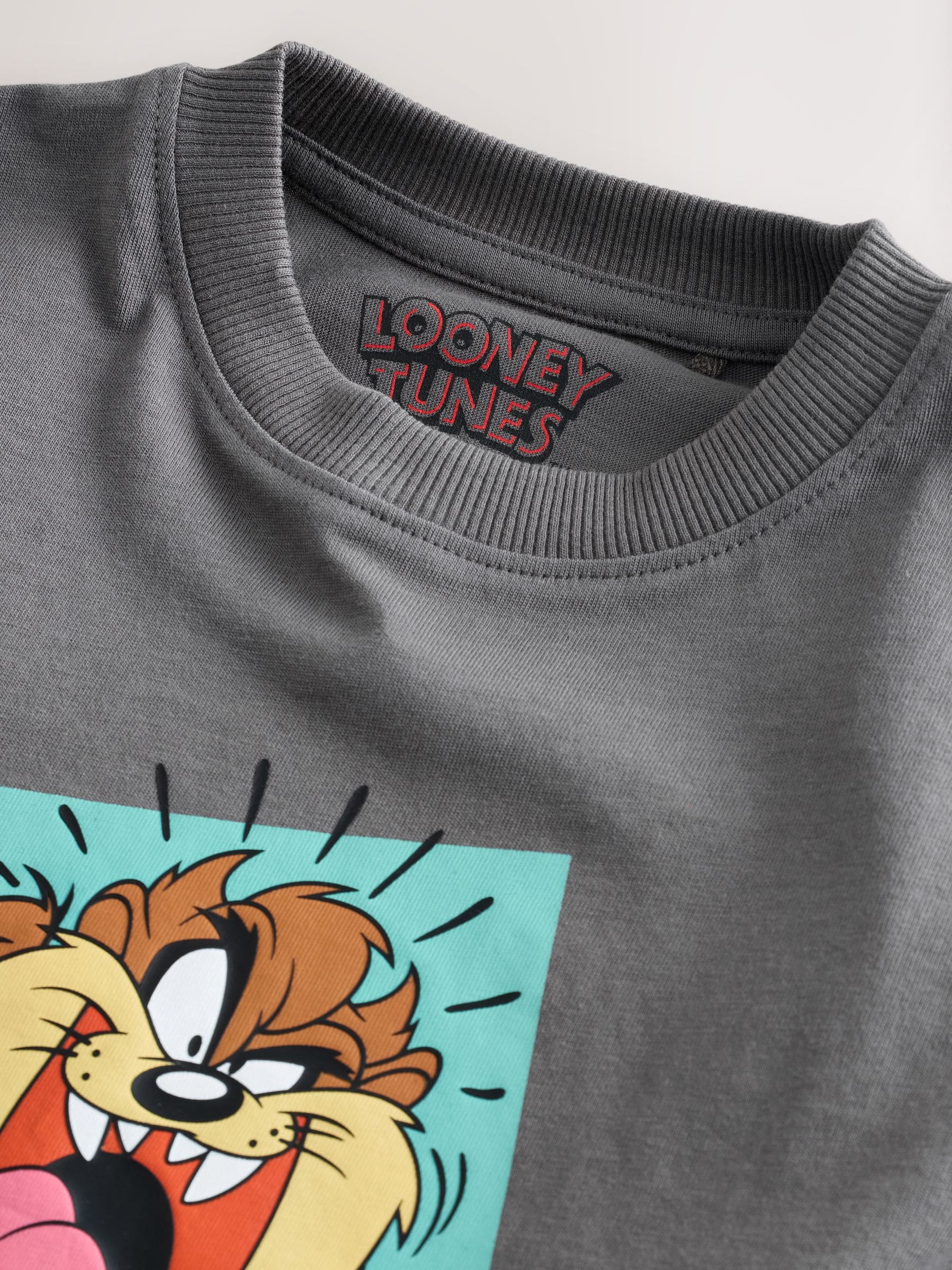 Charcoal Grey Looney Tunes Short Sleeve T-Shirt (3mths-8yrs) image 7