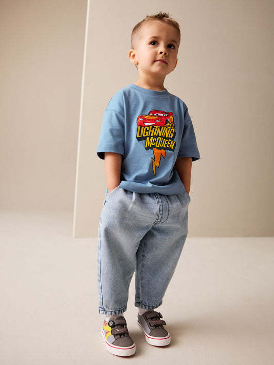 Blue Short Sleeve Disney Cars T-Shirt (3mths-8yrs) image 2