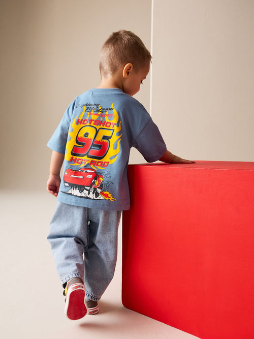 Blue Short Sleeve Disney Cars T-Shirt (3mths-8yrs) image 1