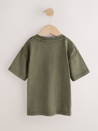 Khaki Green Top Gun Short Sleeve T-Shirt (3mths-8yrs) image 5