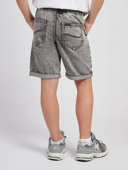 Dsiney Kidz - Lee Grey Boys Elasticated Denim 100% Cotton Shorts image 2