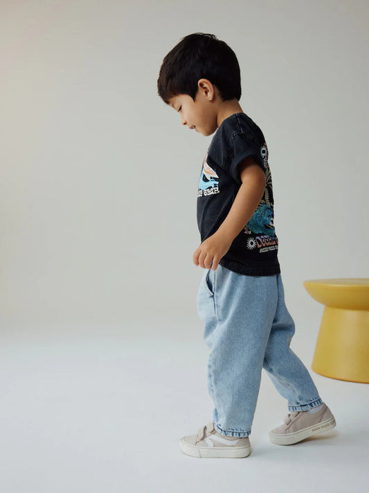 Light Blue Barrel Jeans (3mths-7yrs)