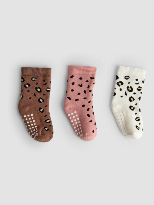 JoJo Maman Bébé Natural Animal 3-Pack Extra Thick Socks image 1