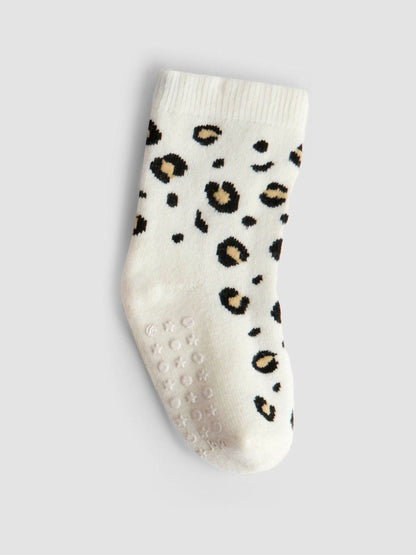 JoJo Maman Bébé Natural Animal 3-Pack Extra Thick Socks image 2