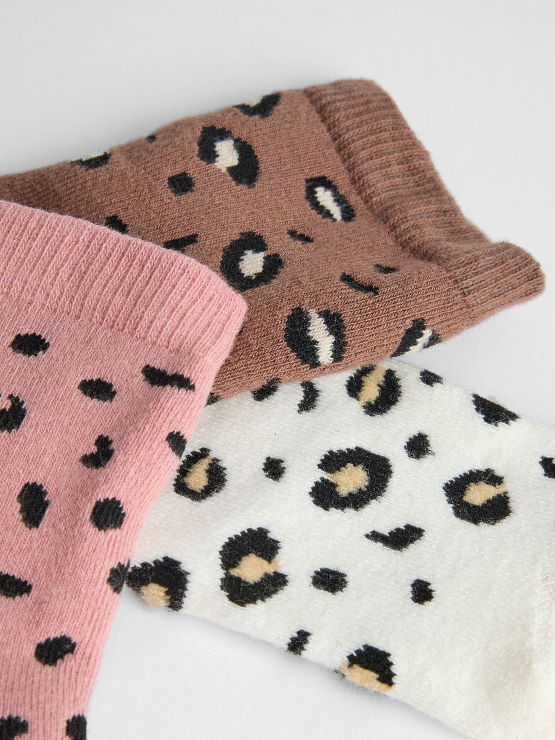 JoJo Maman Bébé Natural Animal 3-Pack Extra Thick Socks image 5