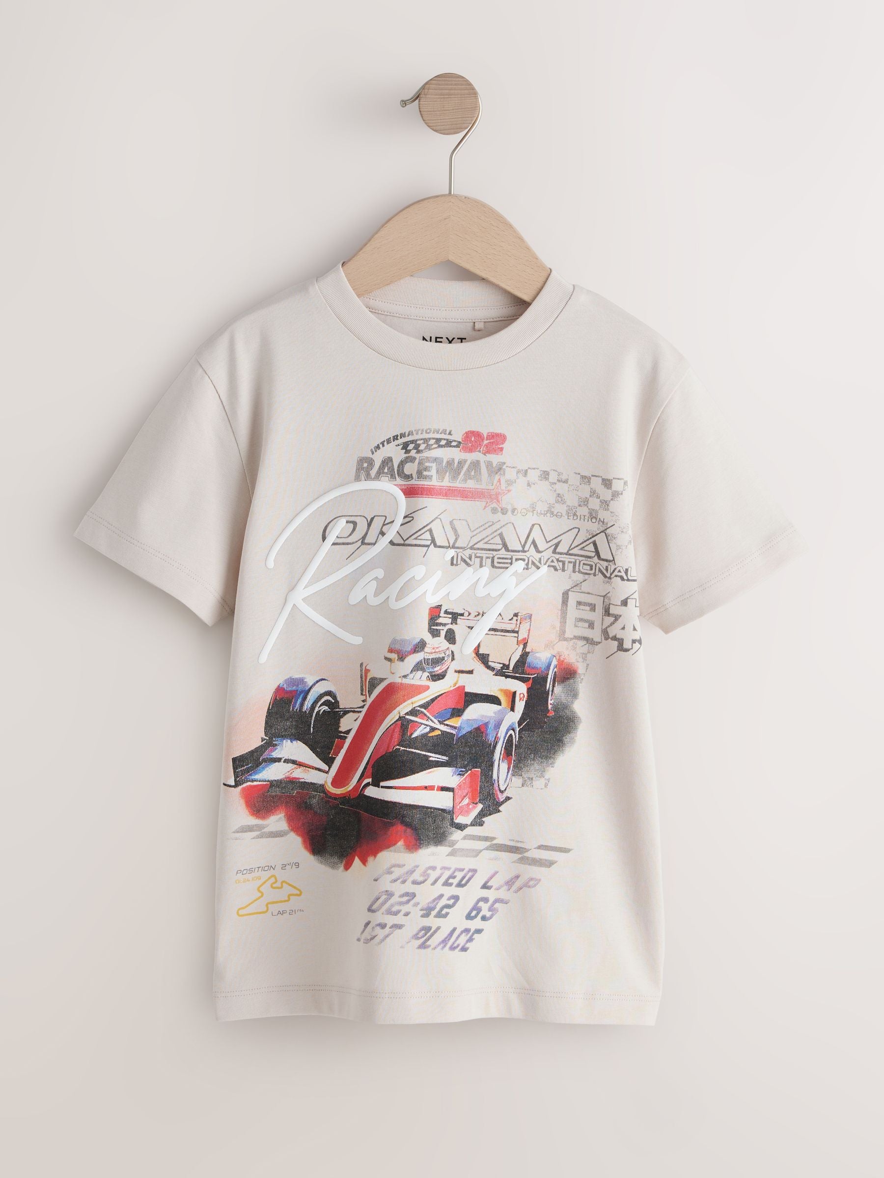 Dsiney Kidz - Stone Racing Car Regular Fit Short Sleeve Graphic Print T-Shirt (3-16yrs) image 1