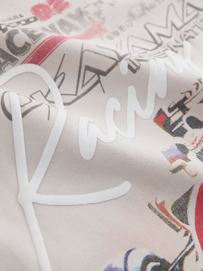 Dsiney Kidz - Stone Racing Car Regular Fit Short Sleeve Graphic Print T-Shirt (3-16yrs) image 4