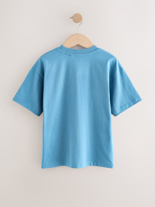 Dsiney Kidz - Blue Controller Short Sleeve Graphic T-Shirt (3-16yrs) image 2