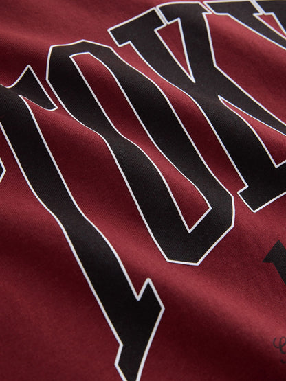 Dsiney Kidz - Berry Red Varsity Short Sleeve Graphic T-Shirt (3-16yrs) image 5