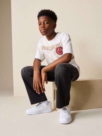 Dsiney Kidz - Ecru Skate Short Sleeve Graphic T-Shirt (3-16yrs) image 2