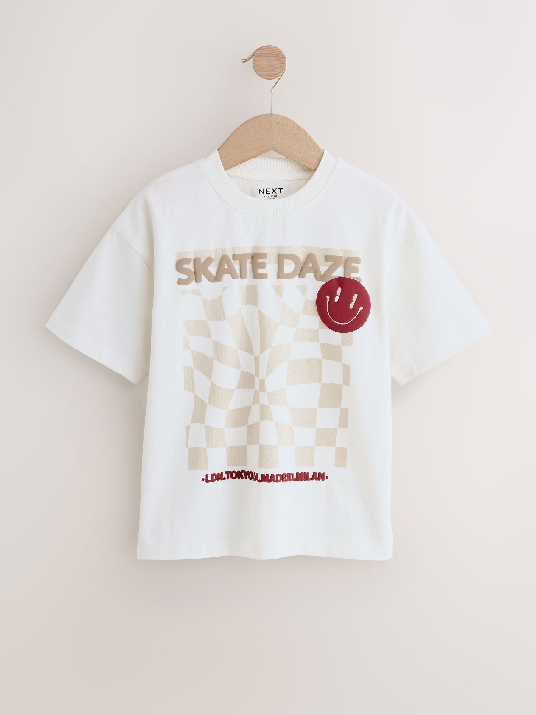 Dsiney Kidz - Ecru Skate Short Sleeve Graphic T-Shirt (3-16yrs) image 4
