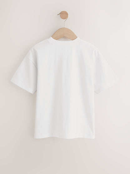Dsiney Kidz - Ecru Skate Short Sleeve Graphic T-Shirt (3-16yrs) image 5