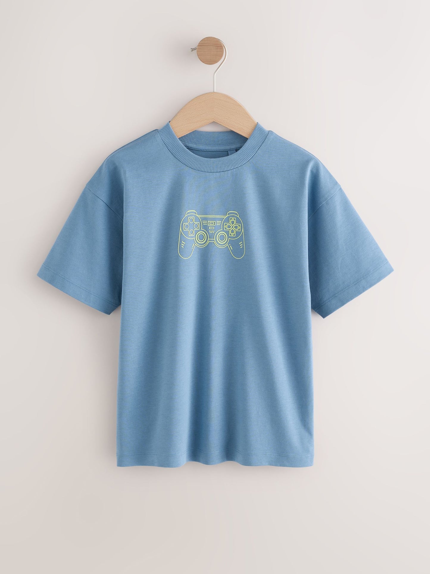 Dsiney Kidz - Blue/Black/Green Relaxed Fit Graphic Print Short Sleeve T-Shirts 3 Pack (3-16yrs) image 3