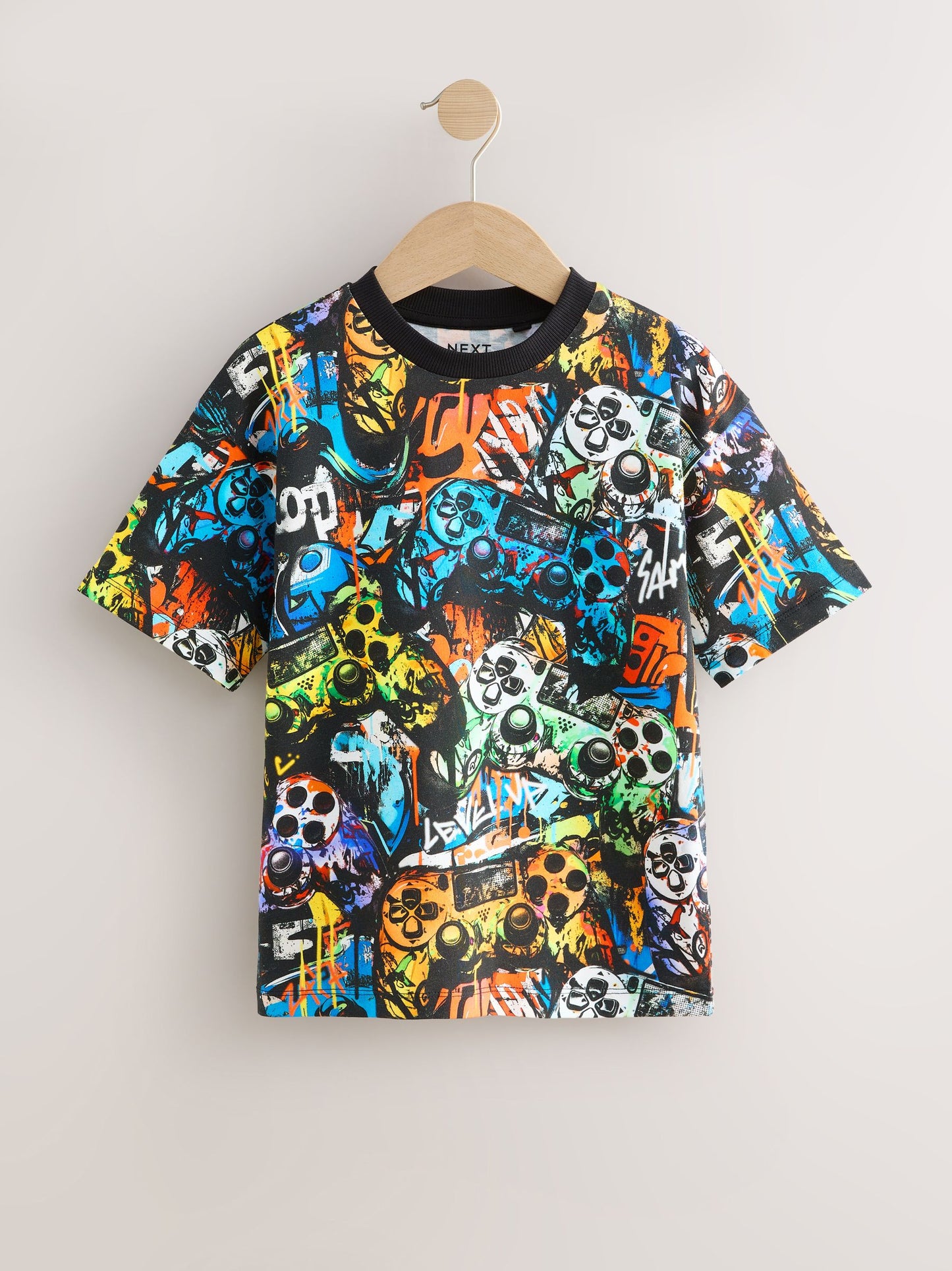 Dsiney Kidz - Black Relaxed Fit Graphic Print Short Sleeve T-Shirts 3 Pack (3-16yrs) image 4