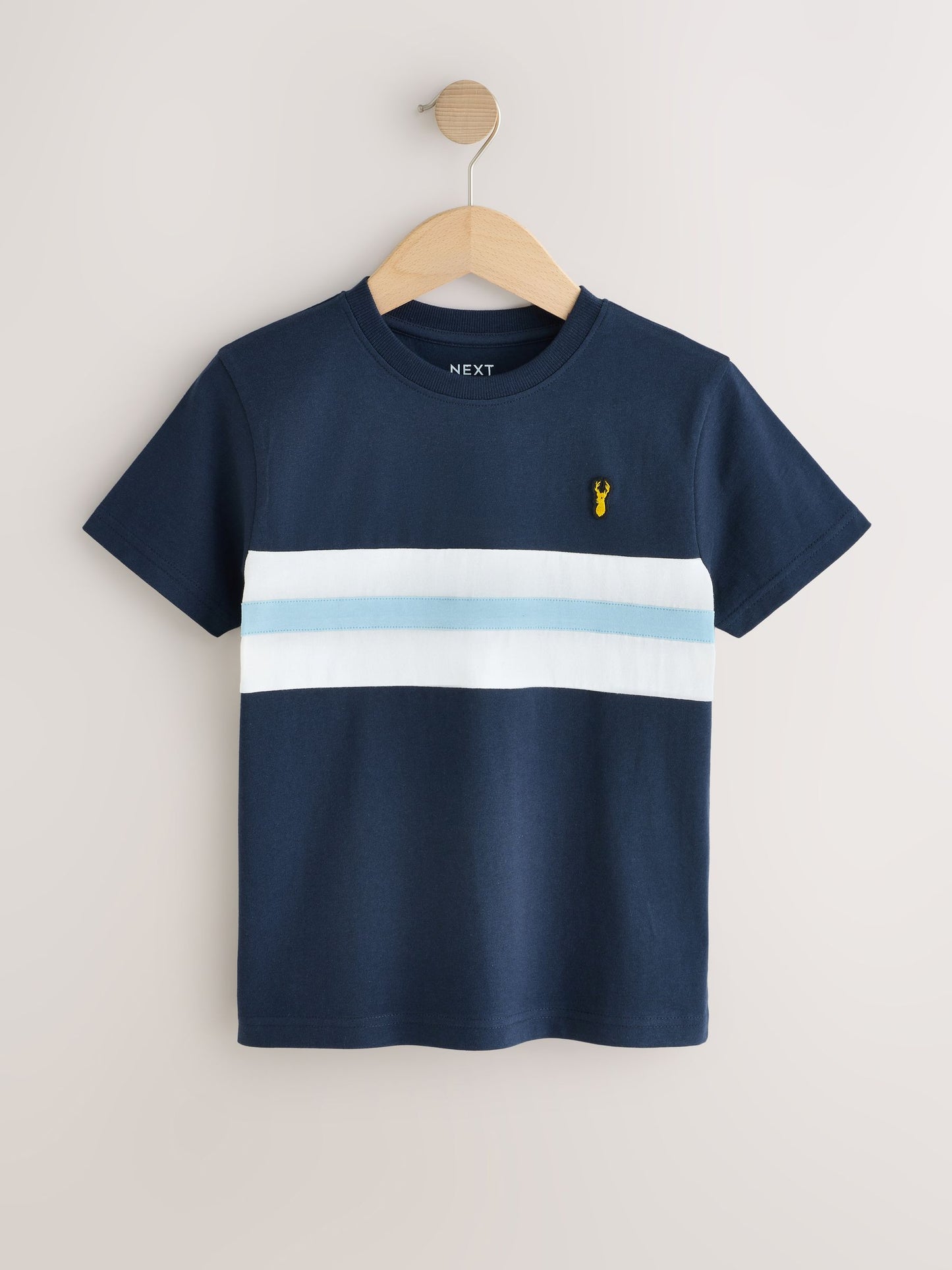 Dsiney Kidz - Blue Regular Fit Relaxed Fit Colourblock Short Sleeve T-Shirts 3 Pack (3-16yrs) (3-16yrs) image 3