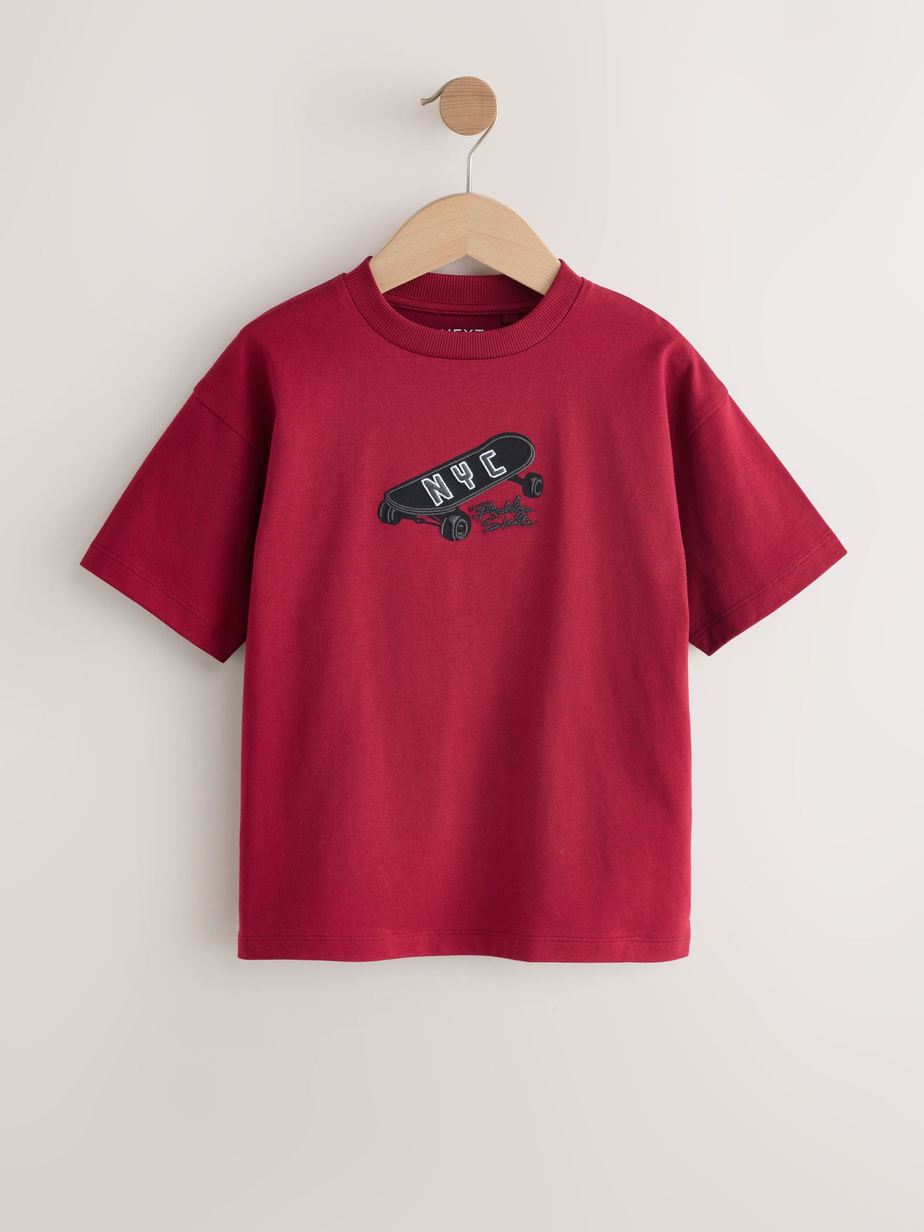 Dsiney Kidz - Berry/Ecru/Purple Relaxed Fit Graphic Print Short Sleeve T-Shirts 3 Pack (3-16yrs) image 2