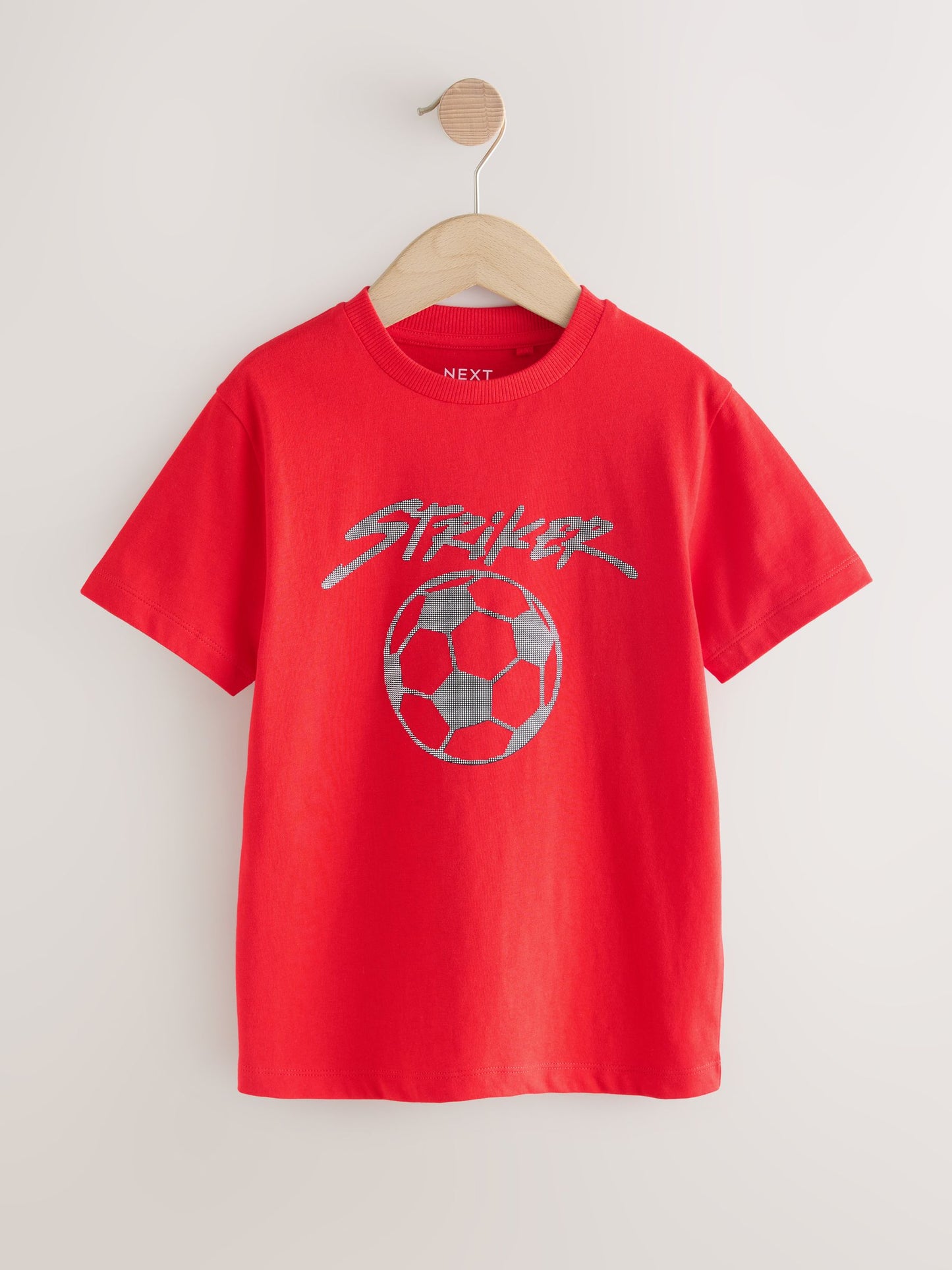 Dsiney Kidz - Red Short Sleeve Graphic Football T-Shirt (3-16yrs) image 6