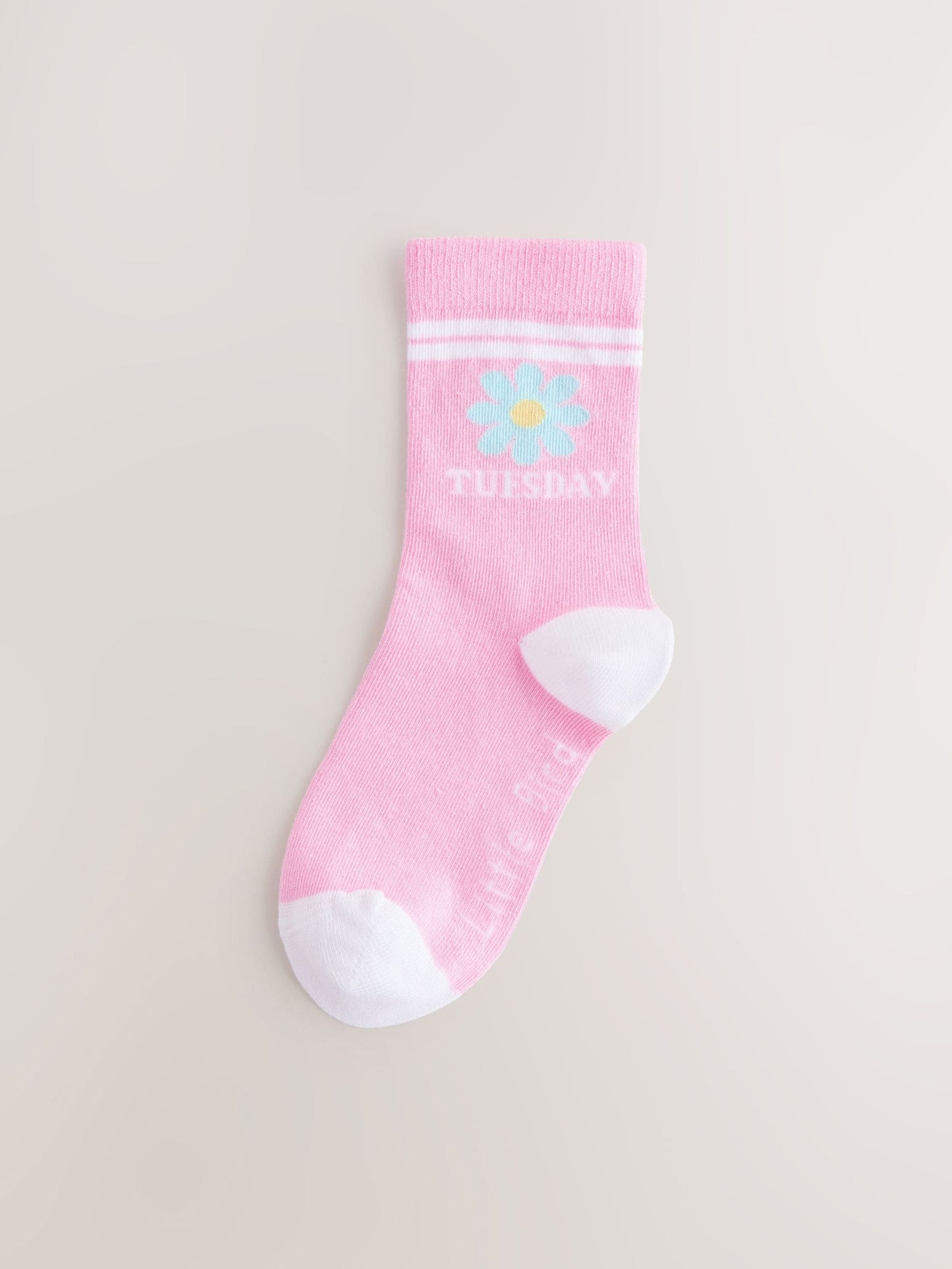 Little Bird by Jools Oliver Multi Pastel Rainbow Days Of The Week Socks 7 Pack image 3