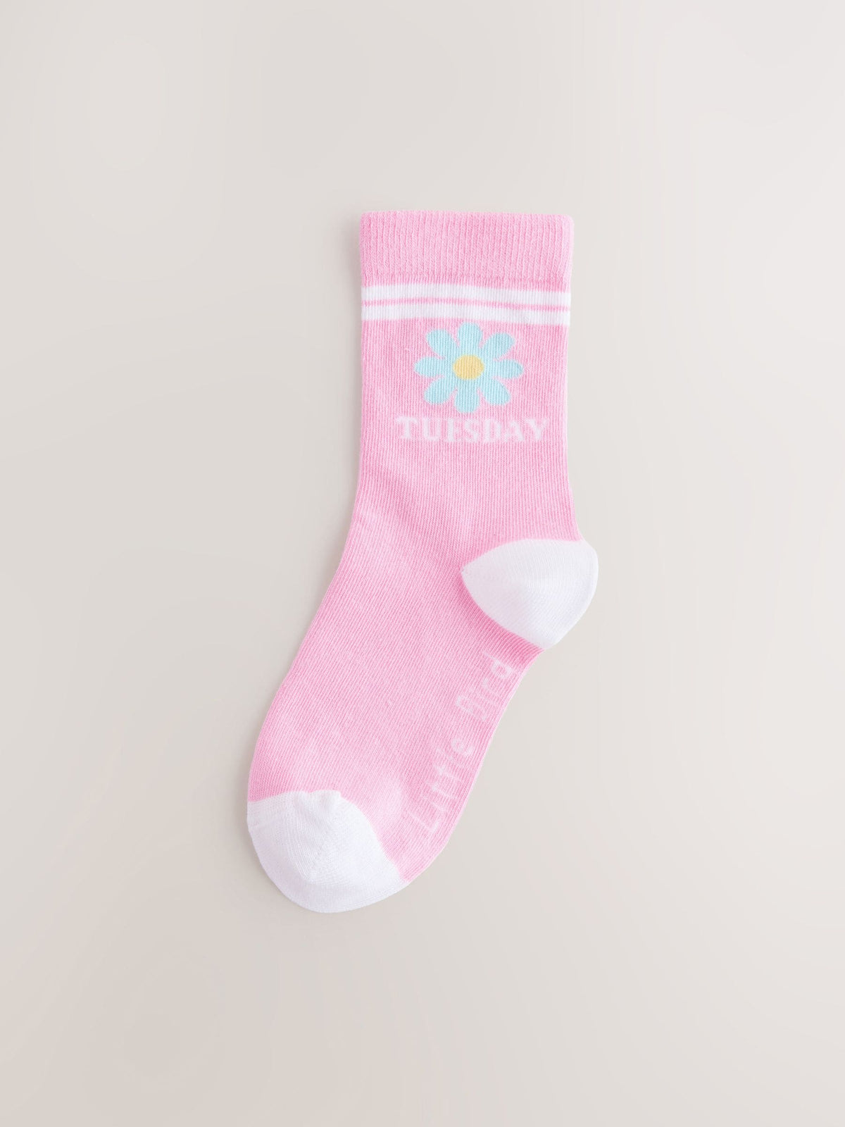 Little Bird by Jools Oliver Multi Pastel Rainbow Days Of The Week Socks 7 Pack image 3