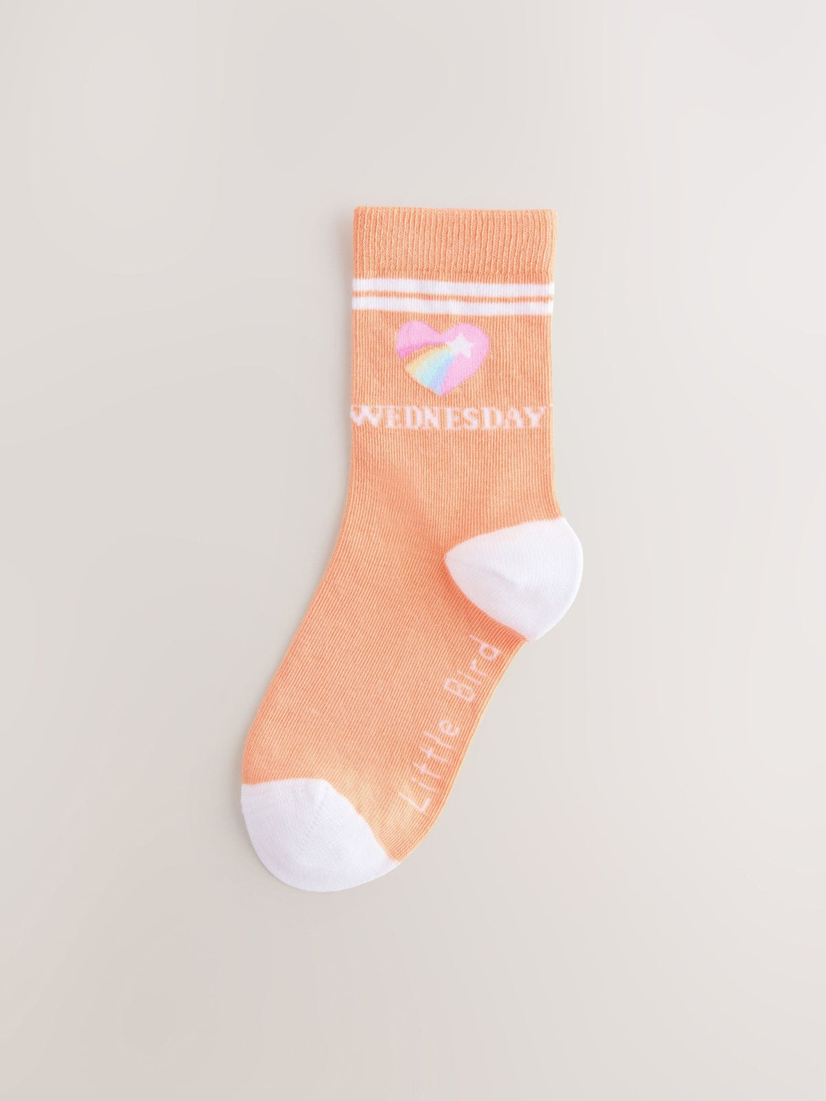 Little Bird by Jools Oliver Multi Pastel Rainbow Days Of The Week Socks 7 Pack image 4