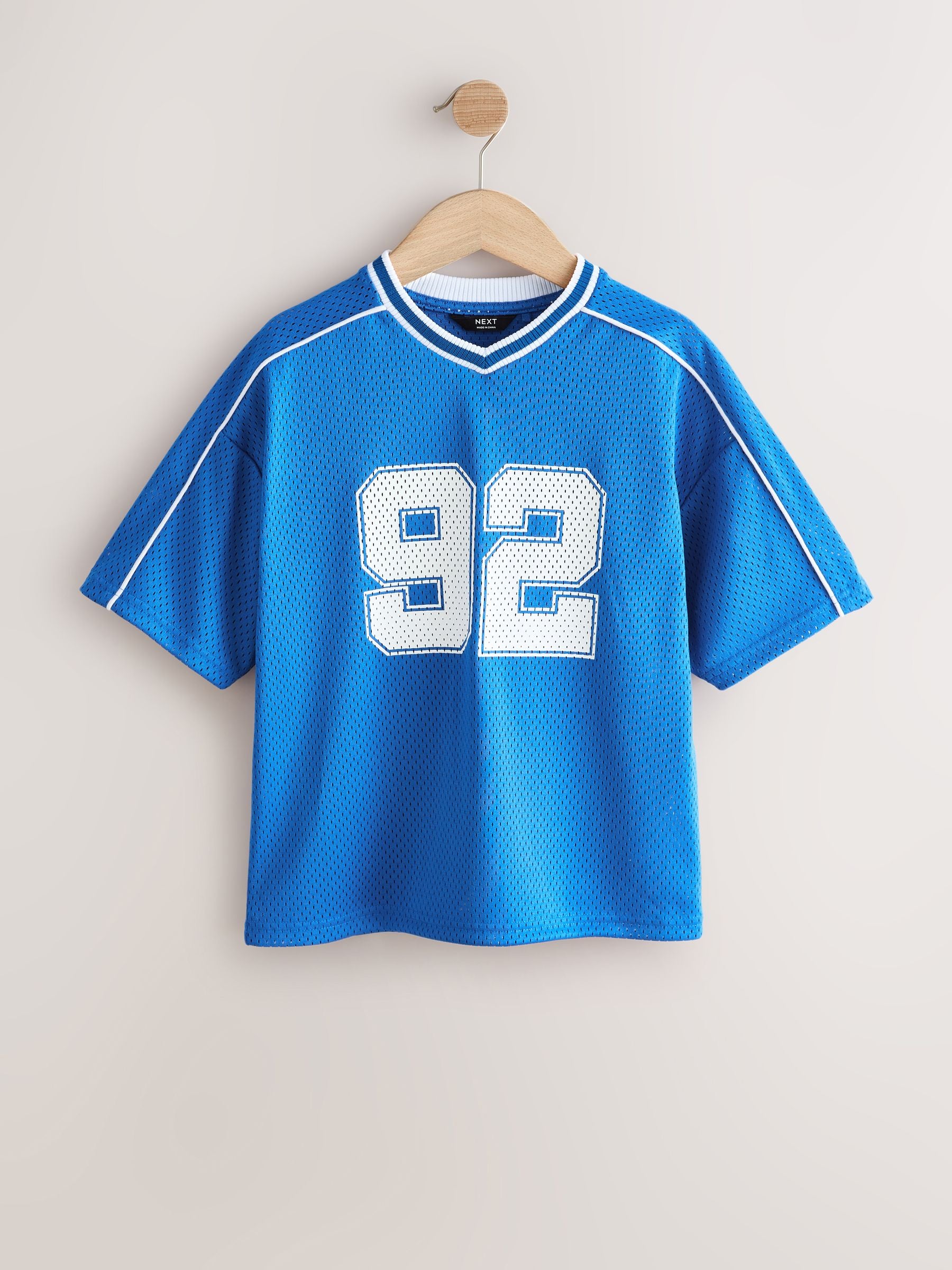 Dsiney Kidz - Cobalt Blue Mesh Varsity Short Sleeve T-Shirt (3-16yrs) image 4