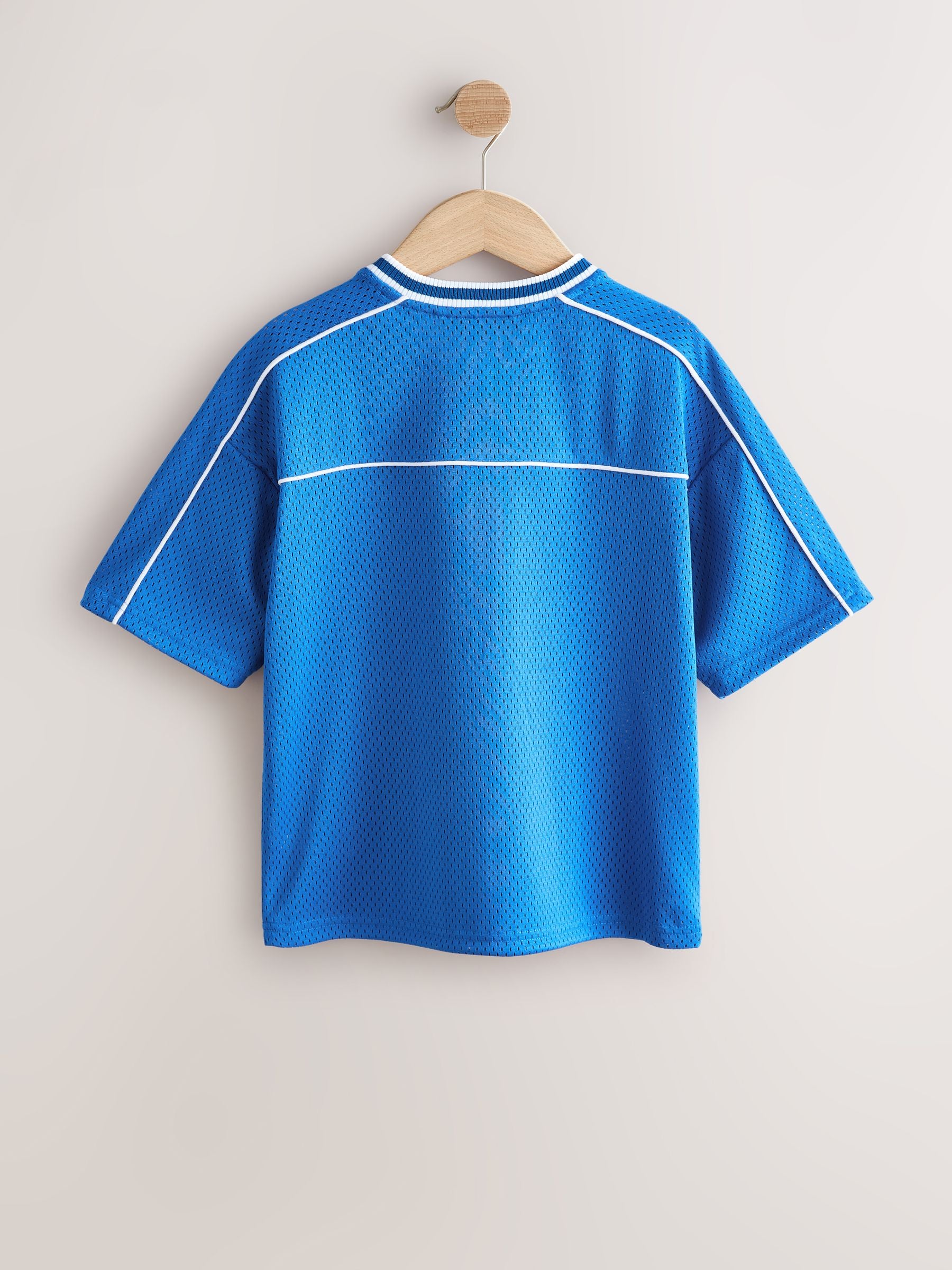 Dsiney Kidz - Cobalt Blue Mesh Varsity Short Sleeve T-Shirt (3-16yrs) image 5
