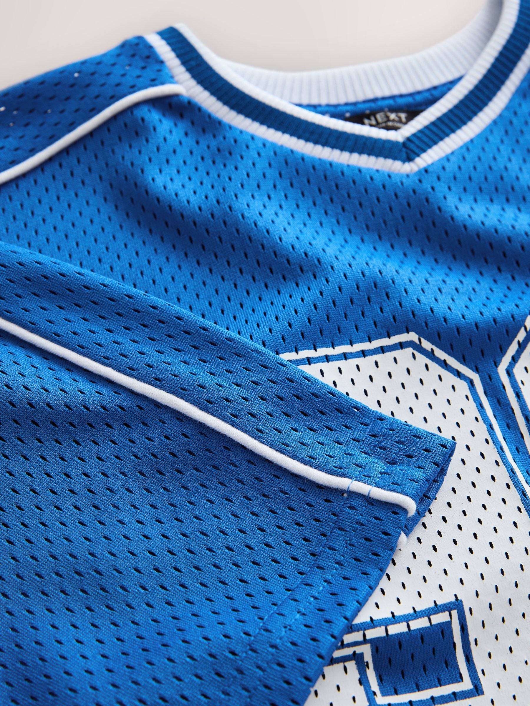 Dsiney Kidz - Cobalt Blue Mesh Varsity Short Sleeve T-Shirt (3-16yrs) image 7