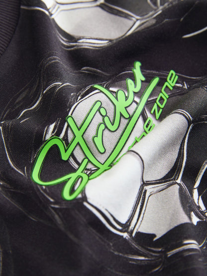 Dsiney Kidz - Black/White Short Sleeve Graphic Football T-Shirt (3-16yrs) image 3