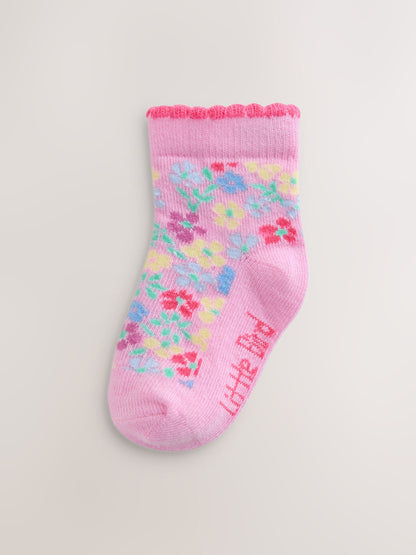 Little Bird by Jools Oliver Multi Socks Baby 5 Pack image 2