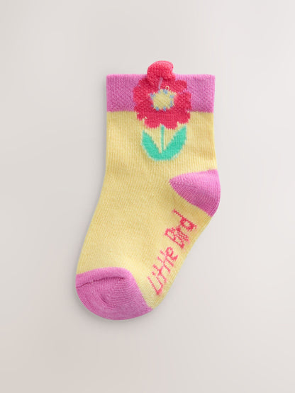 Little Bird by Jools Oliver Multi Socks Baby 5 Pack image 4