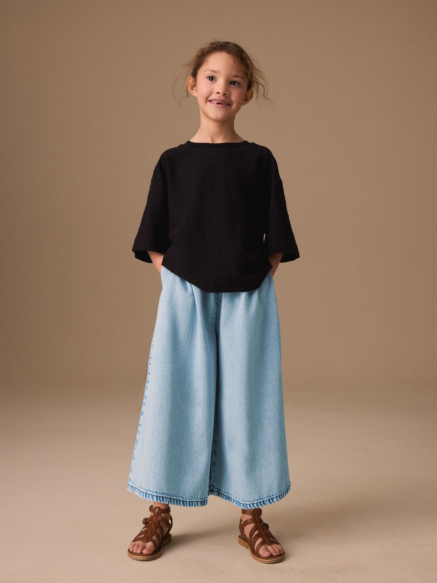 Dsiney Kidz - Light Denim Culotte Trousers (3-16yrs) image 4