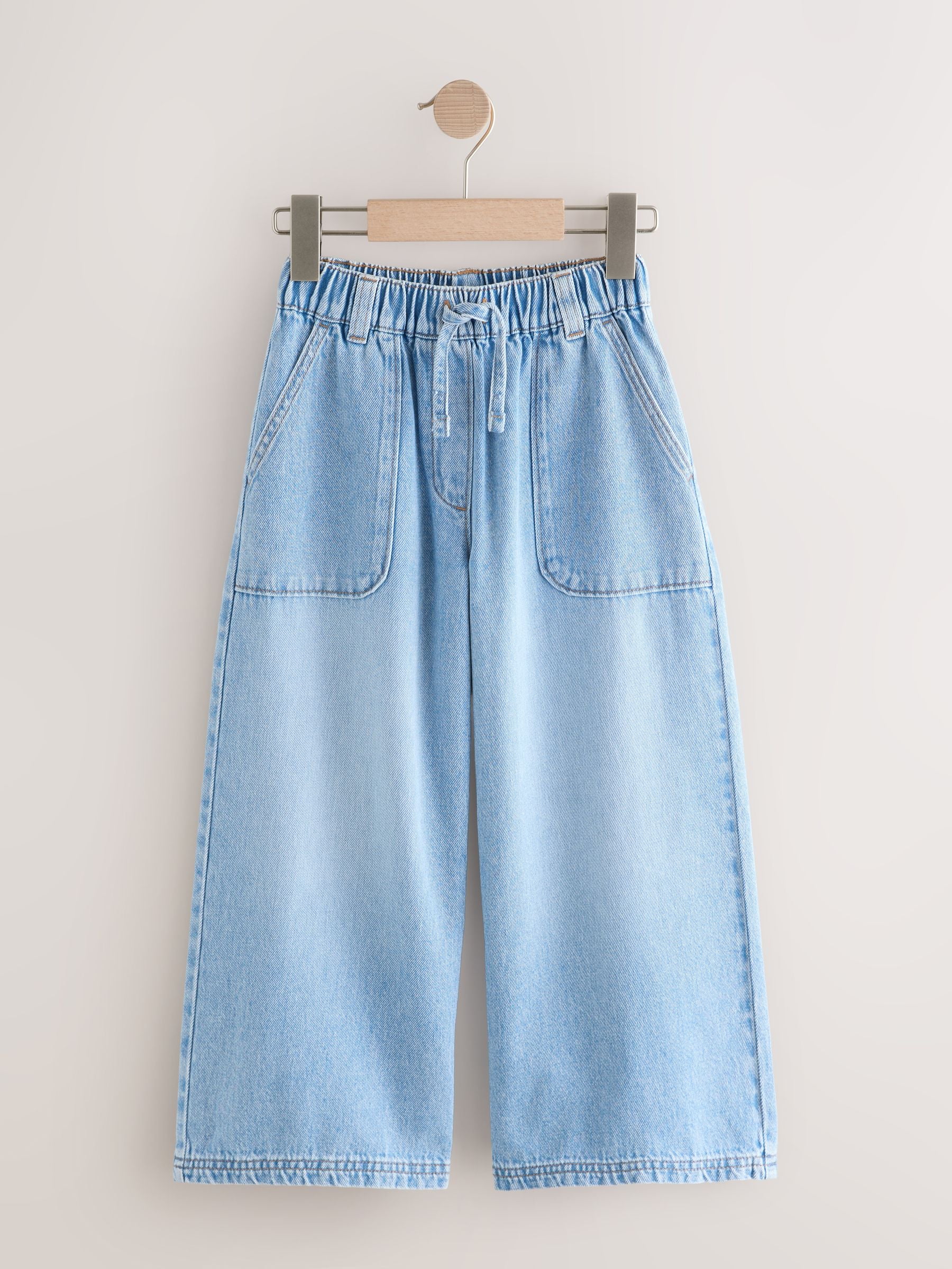 Dsiney Kidz - Light Blue Pull On Wide Leg Trousers (3-16yrs) image 6