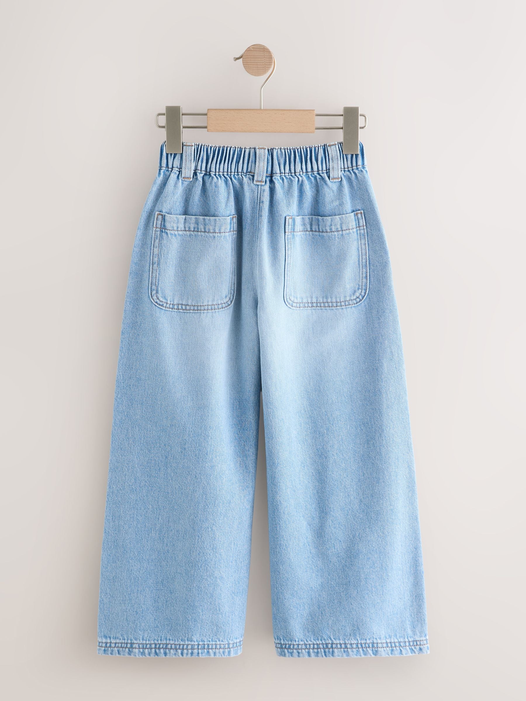 Dsiney Kidz - Light Blue Pull On Wide Leg Trousers (3-16yrs) image 7