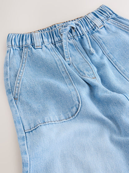 Dsiney Kidz - Light Blue Pull On Wide Leg Trousers (3-16yrs) image 9