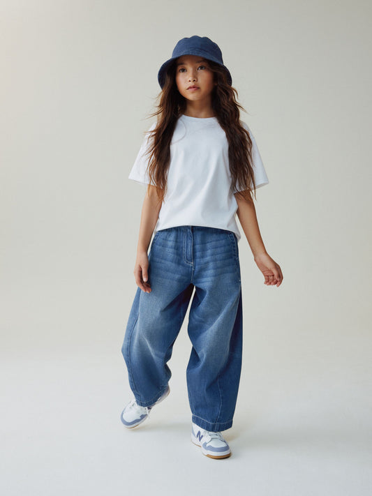Dsiney Kidz - Dark Blue Barrel Jeans (3-16yrs) image 1
