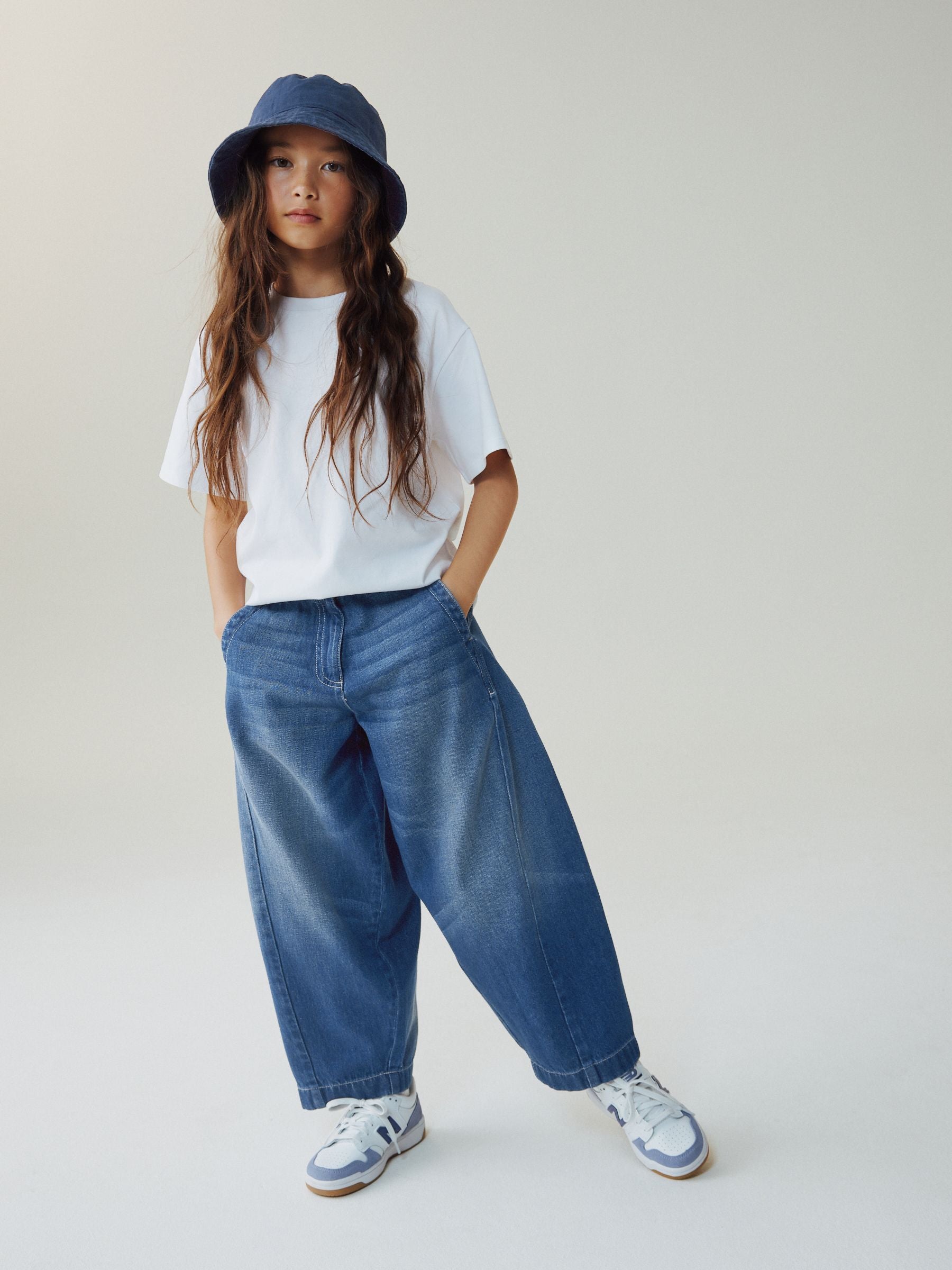 Dsiney Kidz - Dark Blue Barrel Jeans (3-16yrs) image 2