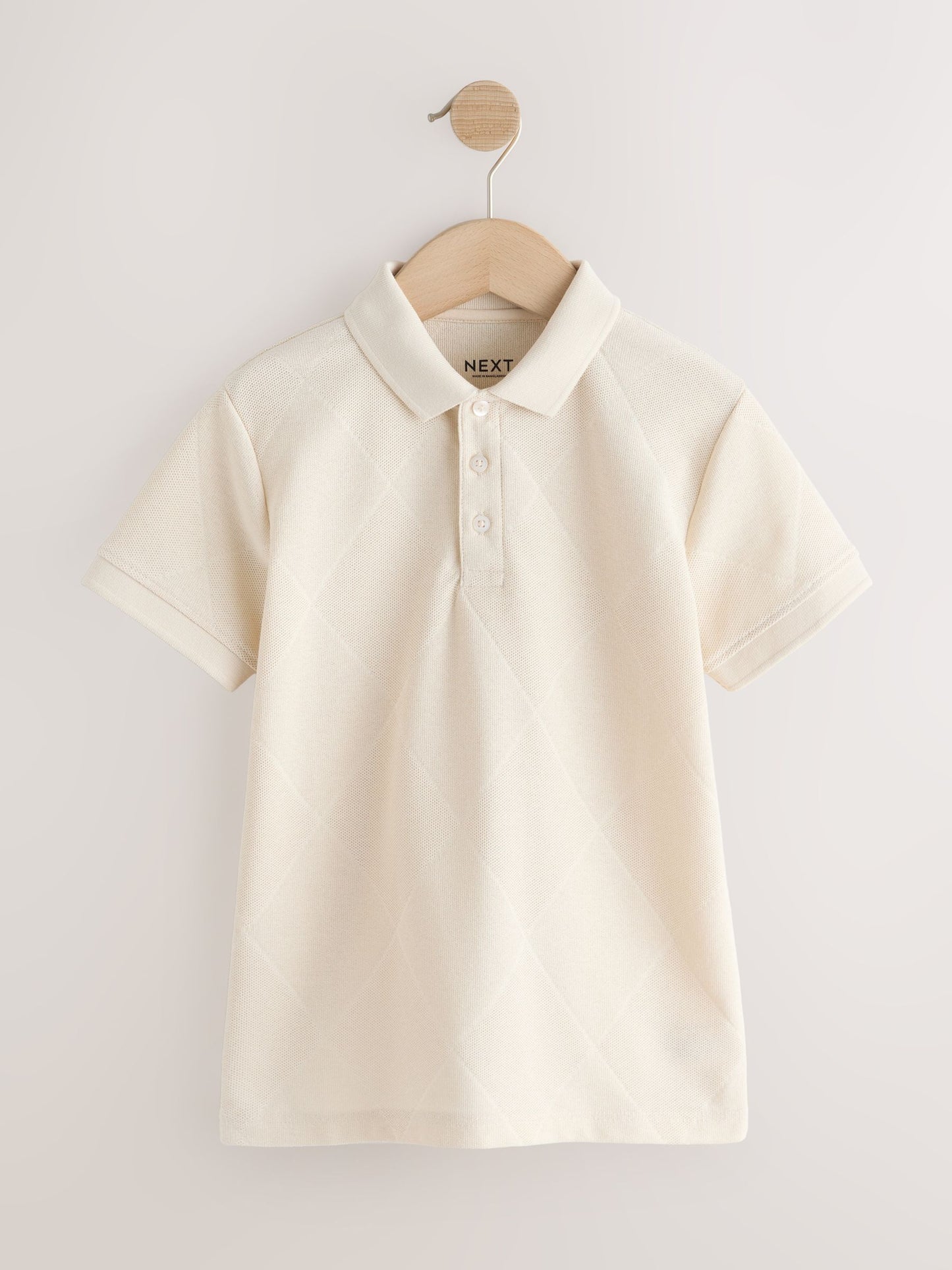 Dsiney Kidz - Cream Short Sleeve Jersey Polo Shirt (3-16yrs) image 3