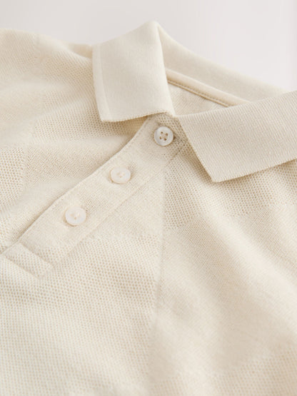 Dsiney Kidz - Cream Short Sleeve Jersey Polo Shirt (3-16yrs) image 5