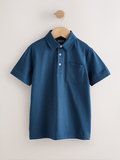 Dsiney Kidz - Navy Short Sleeve Jersey Polo Shirt (3-16yrs) image 1