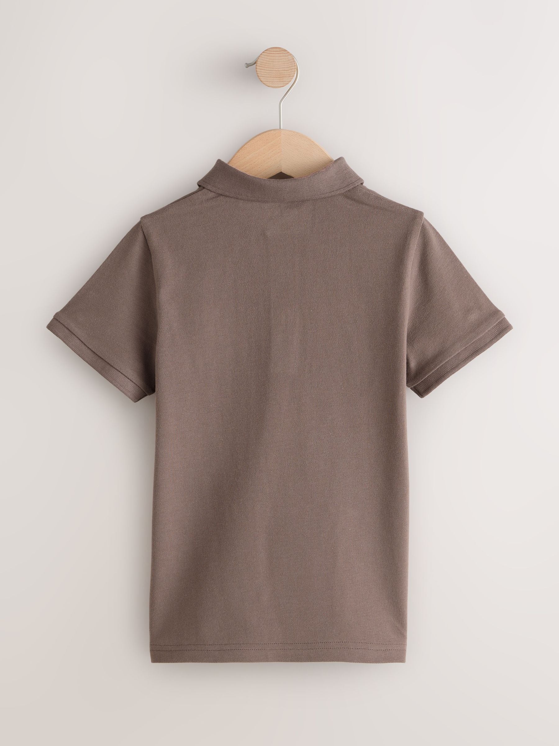 Dsiney Kidz - Stag Mink Brown Short Sleeve Polo Shirt (3-16yrs) image 2