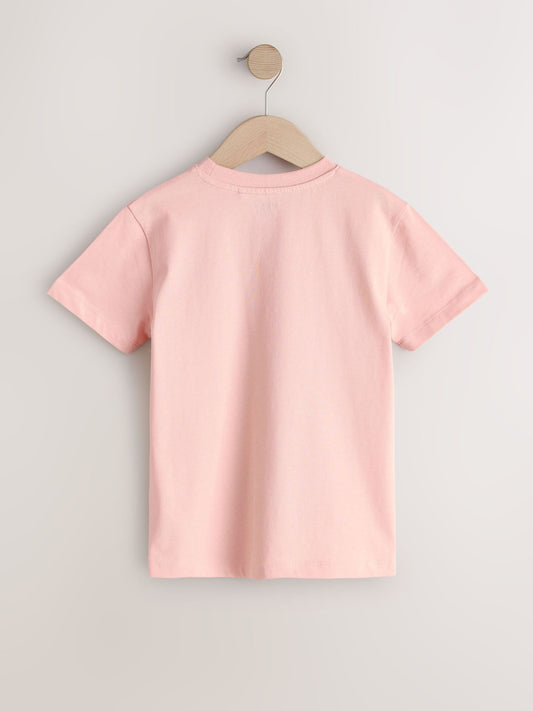 Dsiney Kidz - Peach Pink Regular Fit Short Sleeve T-Shirt (3-16yrs) image 2