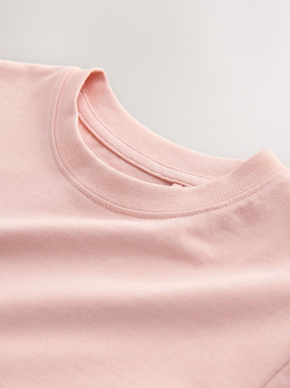 Dsiney Kidz - Peach Pink Regular Fit Short Sleeve T-Shirt (3-16yrs) image 3