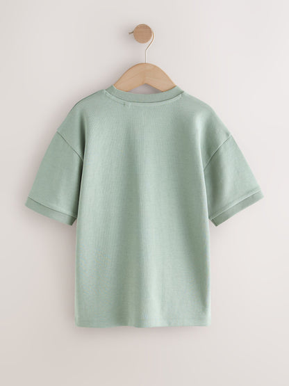 Dsiney Kidz - Mint Green Relaxed Fit Heavyweight T-Shirt (3-16yrs) image 2