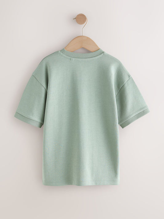 Dsiney Kidz - Mint Green Relaxed Fit Heavyweight T-Shirt (3-16yrs) image 2