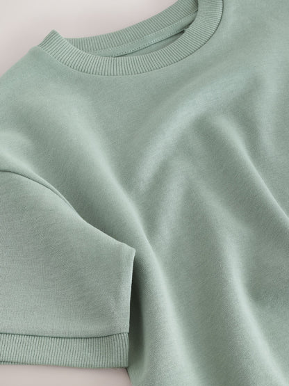 Dsiney Kidz - Mint Green Relaxed Fit Heavyweight T-Shirt (3-16yrs) image 4